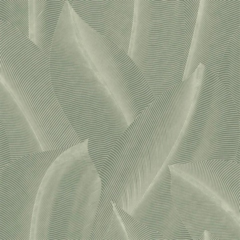 Allure Leaf Moss Wallpaper
