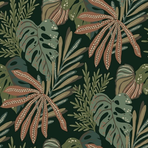 Alocasia Multicolor Tropical Foliage Wallpaper