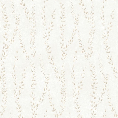 Alpenrose Beige Vine Wallpaper