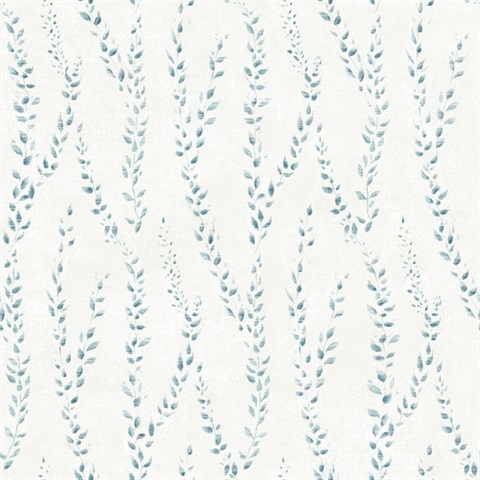 Alpenrose Sapphire Vine Wallpaper