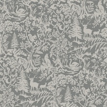 Alrick Charcoal Forest Venture Wallpaper