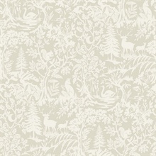 Alrick Taupe Forest Venture Wallpaper