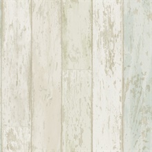 Alston Aqua Wood Wallpaper