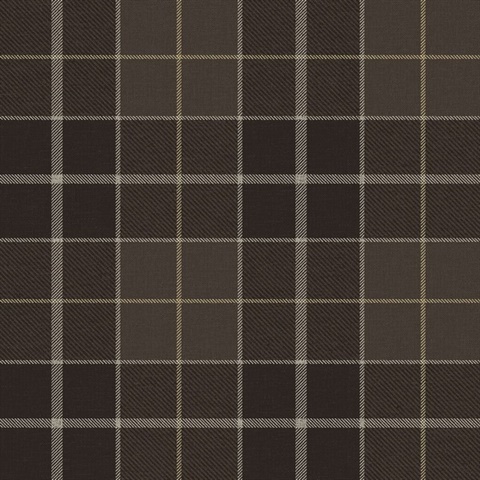 Altarinda Plaid Coffee Peel and Stick Wallpaper