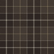 Altarinda Plaid Coffee Peel and Stick Wallpaper