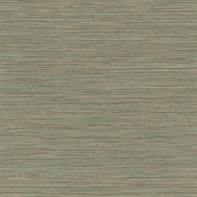 Alton Copper Textured Faux Grasscloth Wallpaper