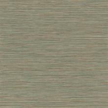 Alton Copper Textured Faux Grasscloth Wallpaper