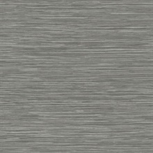 Alton Grey Textured Faux Grasscloth Wallpaper