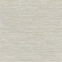 Alton Light Blue Textured Faux Grasscloth Wallpaper