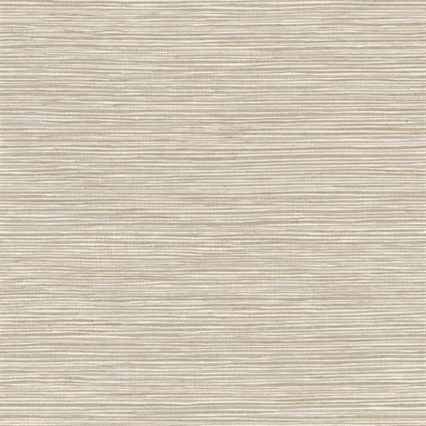 Alton Taupe Textured Faux Grasscloth Wallpaper