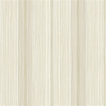 Ames Beige Linen Stripe Wallpaper