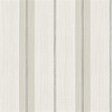 Ames Grey Linen Stripe Wallpaper