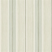Ames Seafoam Linen Stripe Wallpaper