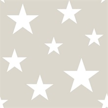 Amira Taupe Stars Wallpaper