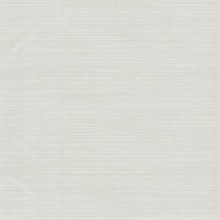 Amyra Silk White Faux Linen Wallpaper