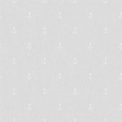 Anchors Away Grey Wallpaper