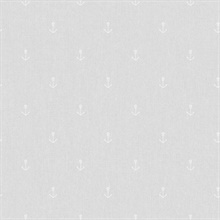 Anchors Away Grey Wallpaper