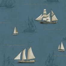 Andrew Blue Sail Boat Wallpaper