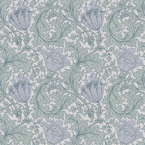 Anemone W. Morris Floral Wallpaper
