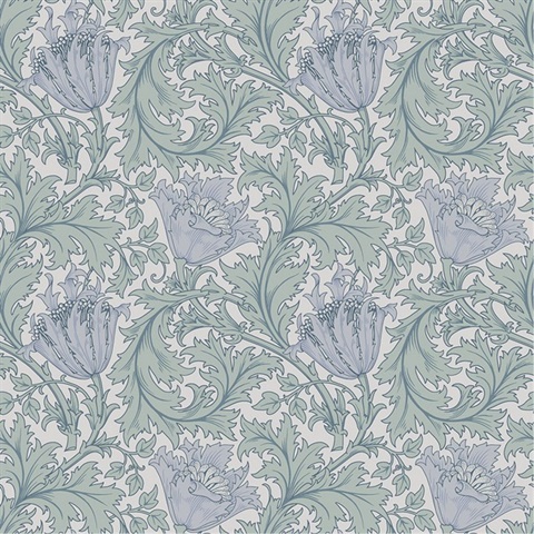 Anemone W. Morris Floral Wallpaper