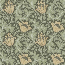 Anemone W. Morris Floral Wallpaper