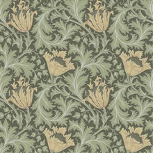 Anemone W. Morris Floral Wallpaper