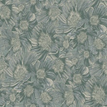 Anemoni Teal Italian Wallpaper
