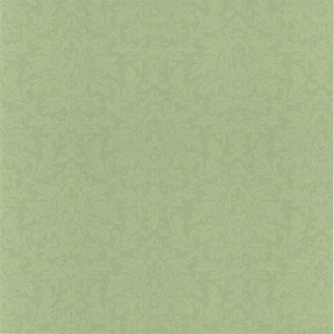 Angela Mint Transparent Damask