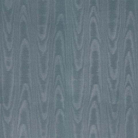 Angelina Denim Moire Woodgrain on Silk Texture Wallpaper