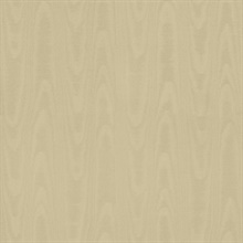Angelina Gold Moire Woodgrain on Silk Texture Wallpaper