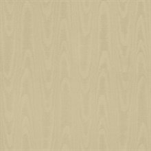 Angelina Gold Moire Woodgrain on Silk Texture Wallpaper