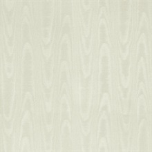 Angelina White Moire Woodgrain on Silk Texture Wallpaper