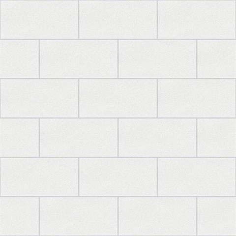 Angelo Ivory Subway Tile Wallpaper