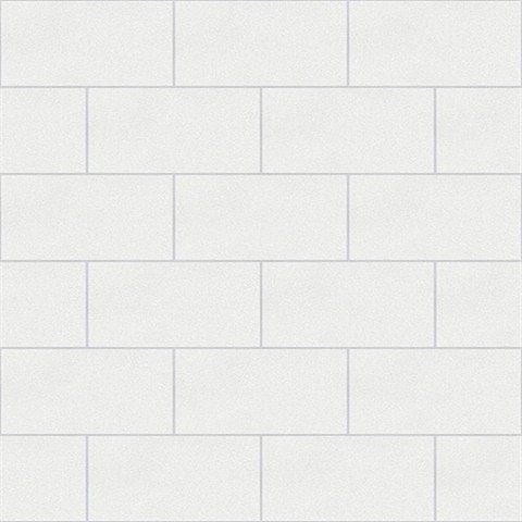 Angelo Ivory Subway Tile Wallpaper