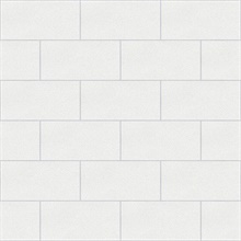 Angelo Ivory Subway Tile Wallpaper