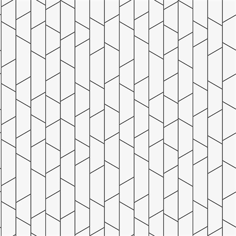Angle Black and White Geometric Wallpaper