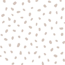 Animal Spots Taupe Polka Dot Wallpaper
