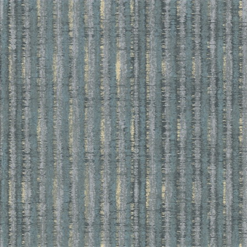 Annabeth Teal Distressed Stripe Wallpaper
