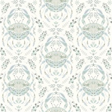 Annapolis Teal Crustation Crab Wallpaper