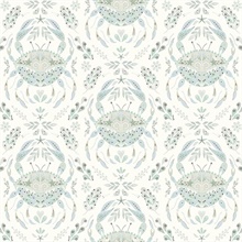 Annapolis Teal Crustation Crab Wallpaper