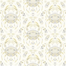 Annapolis Yellow & Grey Crustation Crab Wallpaper