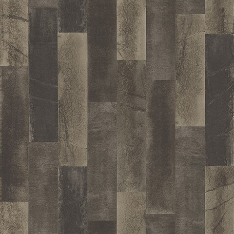 Antique Floorboads Grey Wood Wallpaper