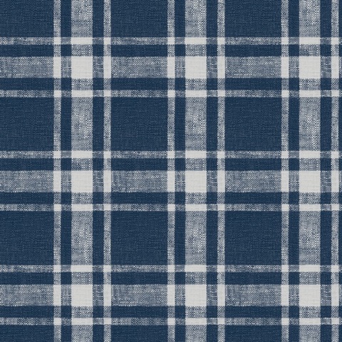 Antoine Dark Blue Flannel Plaid Wallpaper