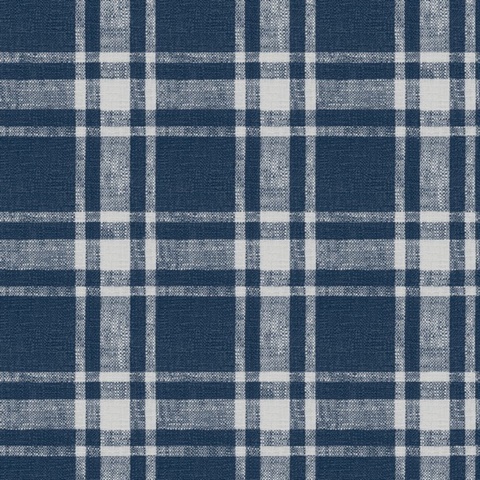 Antoine Dark Blue Flannel Plaid Wallpaper