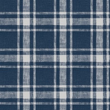 Chesapeake Austin Navy Blue Plaid Wallpaper 3123330213  The Home Depot