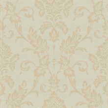 Antonella Gold Scroll Damask Wallpaper