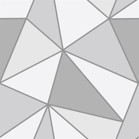 Apex Grey Geometric Wallpaper