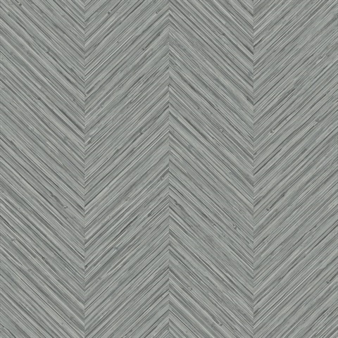 Apex Grey Textured Chevron Weave Wallpaper