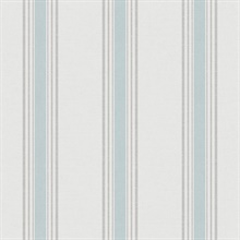 Aqua Vertical Stripes Wallpaper