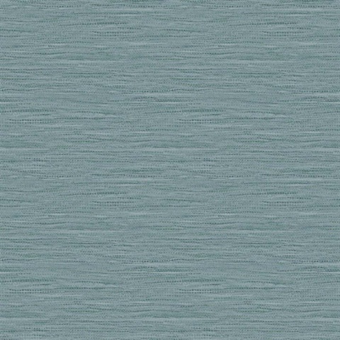 Aquamarine Braided Faux Jute Wallpaper